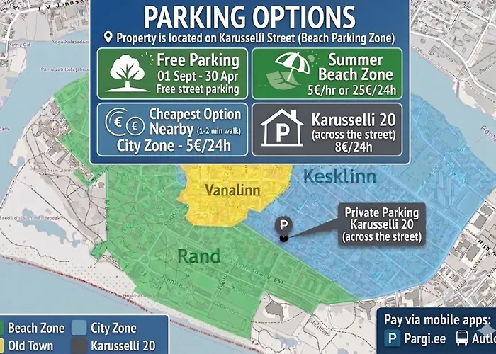 Pearl Residences - Stylish Apartments & Private Garden House - Near Beach & Center